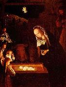 Geertgen Tot Sint Jans Geertgen depicted the Child Jesus as a light source on his painting The Nativity at Night Germany oil painting artist